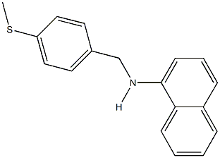 N-[4-(methylsulfanyl)benzyl]-N-(1-naphthyl)amine Struktur