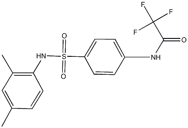 N-{4-[(2,4-dimethylanilino)sulfonyl]phenyl}-2,2,2-trifluoroacetamide Struktur