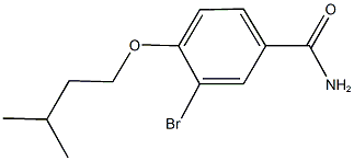 3-bromo-4-(isopentyloxy)benzamide Struktur