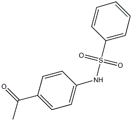 N-(4-acetylphenyl)benzenesulfonamide Struktur