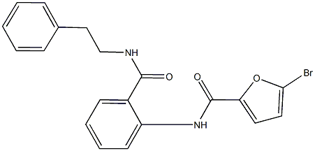 5-bromo-N-(2-{[(2-phenylethyl)amino]carbonyl}phenyl)-2-furamide Struktur