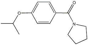 isopropyl 4-(1-pyrrolidinylcarbonyl)phenyl ether Struktur