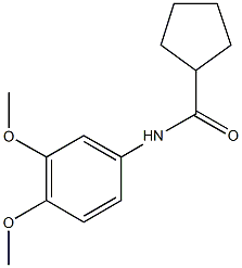 N-(3,4-dimethoxyphenyl)cyclopentanecarboxamide Struktur