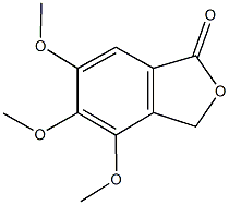 4,5,6-trimethoxy-2-benzofuran-1(3H)-one Struktur