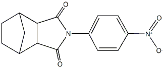 4-{4-nitrophenyl}-4-azatricyclo[5.2.1.0~2,6~]decane-3,5-dione Struktur