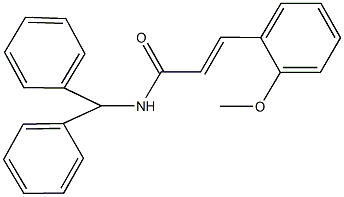 N-benzhydryl-3-(2-methoxyphenyl)acrylamide Struktur