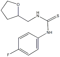 N-(4-fluorophenyl)-N'-(tetrahydrofuran-2-ylmethyl)thiourea Struktur