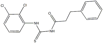 N-(2,3-dichlorophenyl)-N'-(3-phenylpropanoyl)thiourea Struktur