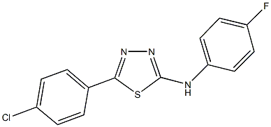 N-[5-(4-chlorophenyl)-1,3,4-thiadiazol-2-yl]-N-(4-fluorophenyl)amine Struktur