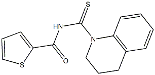 N-(3,4-dihydro-1(2H)-quinolinylcarbothioyl)-2-thiophenecarboxamide Struktur