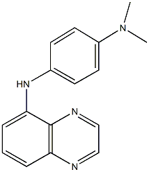 N~1~,N~1~-dimethyl-N~4~-(5-quinoxalinyl)-1,4-benzenediamine Struktur