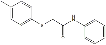 2-[(4-methylphenyl)sulfanyl]-N-phenylacetamide Struktur