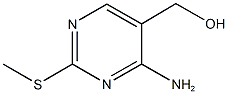 [4-amino-2-(methylsulfanyl)-5-pyrimidinyl]methanol Struktur