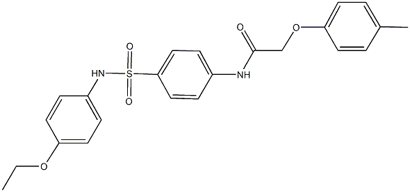 N-{4-[(4-ethoxyanilino)sulfonyl]phenyl}-2-(4-methylphenoxy)acetamide Struktur