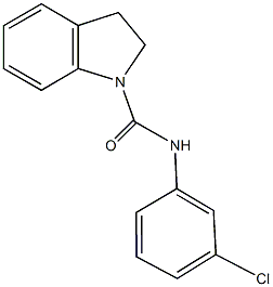 N-(3-chlorophenyl)indoline-1-carboxamide Struktur