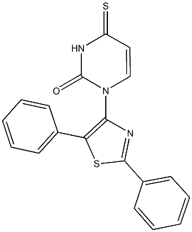 1-(2,5-diphenyl-1,3-thiazol-4-yl)-4-thioxo-3,4-dihydro-2(1H)-pyrimidinone Struktur