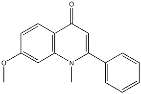 7-methoxy-1-methyl-2-phenyl-4(1H)-quinolinone Struktur