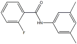 N-(3,5-dimethylphenyl)-2-fluorobenzamide Struktur