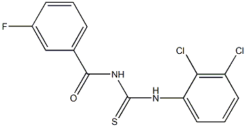 N-(2,3-dichlorophenyl)-N'-(3-fluorobenzoyl)thiourea Struktur