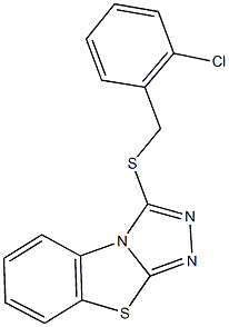 2-chlorobenzyl [1,2,4]triazolo[3,4-b][1,3]benzothiazol-3-yl sulfide Struktur