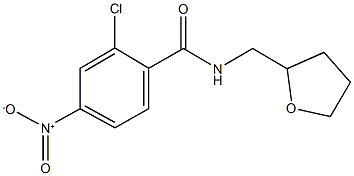 2-chloro-4-nitro-N-(tetrahydro-2-furanylmethyl)benzamide Struktur