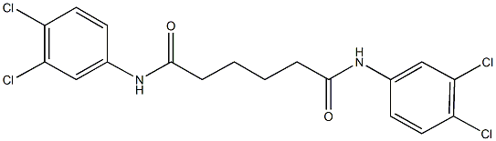 N~1~,N~6~-bis(3,4-dichlorophenyl)hexanediamide Struktur