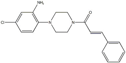 5-chloro-2-(4-cinnamoyl-1-piperazinyl)phenylamine Struktur