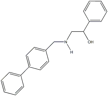 2-[([1,1'-biphenyl]-4-ylmethyl)amino]-1-phenylethanol Struktur