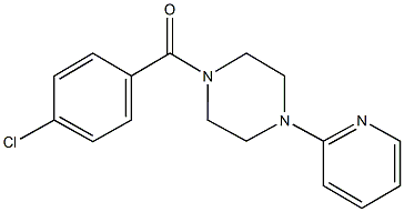 1-(4-chlorobenzoyl)-4-(2-pyridinyl)piperazine Struktur