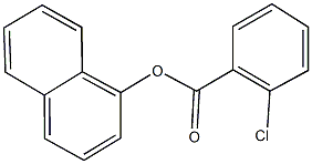 1-naphthyl 2-chlorobenzoate Struktur