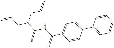 N,N-diallyl-N'-([1,1'-biphenyl]-4-ylcarbonyl)thiourea Struktur