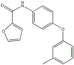 N-[4-(3-methylphenoxy)phenyl]-2-furamide Struktur