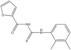 N-(2,3-dimethylphenyl)-N'-(2-furoyl)thiourea Struktur