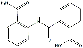 2-{[2-(aminocarbonyl)anilino]carbonyl}benzoic acid Struktur