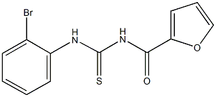 N-(2-bromophenyl)-N'-(2-furoyl)thiourea Struktur