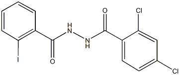 N'-(2,4-dichlorobenzoyl)-2-iodobenzohydrazide Struktur