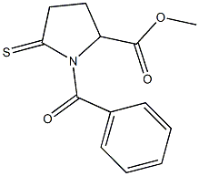 methyl 1-benzoyl-5-thioxo-2-pyrrolidinecarboxylate Struktur