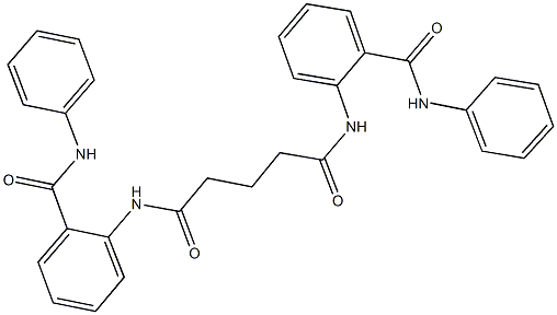 N~1~,N~5~-bis[2-(anilinocarbonyl)phenyl]pentanediamide Struktur