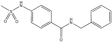 N-benzyl-4-[(methylsulfonyl)amino]benzamide Struktur