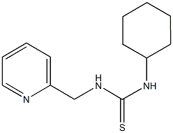 N-cyclohexyl-N'-(2-pyridinylmethyl)thiourea Struktur