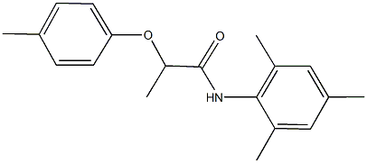 N-mesityl-2-(4-methylphenoxy)propanamide Struktur