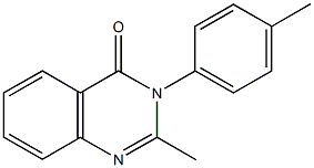 2-methyl-3-(4-methylphenyl)-4(3H)-quinazolinone Struktur