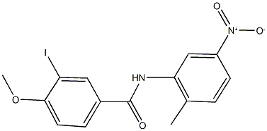 N-{5-nitro-2-methylphenyl}-3-iodo-4-methoxybenzamide Struktur