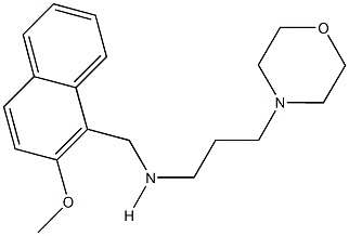 N-[(2-methoxy-1-naphthyl)methyl]-N-[3-(4-morpholinyl)propyl]amine Struktur