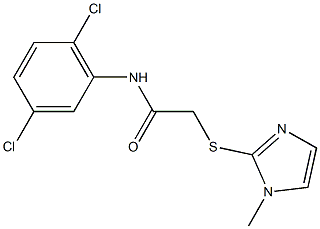 N-(2,5-dichlorophenyl)-2-[(1-methyl-1H-imidazol-2-yl)sulfanyl]acetamide Struktur