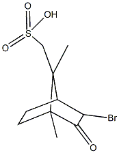 (3-bromo-1,7-dimethyl-2-oxobicyclo[2.2.1]hept-7-yl)methanesulfonic acid Struktur