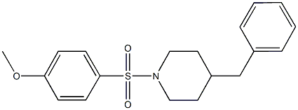 4-[(4-benzylpiperidin-1-yl)sulfonyl]phenyl methyl ether Struktur