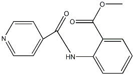 methyl2-(isonicotinoylamino)benzoate Struktur