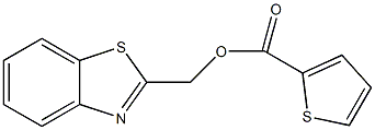 1,3-benzothiazol-2-ylmethyl 2-thiophenecarboxylate Struktur