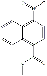 methyl 4-nitro-1-naphthoate Struktur